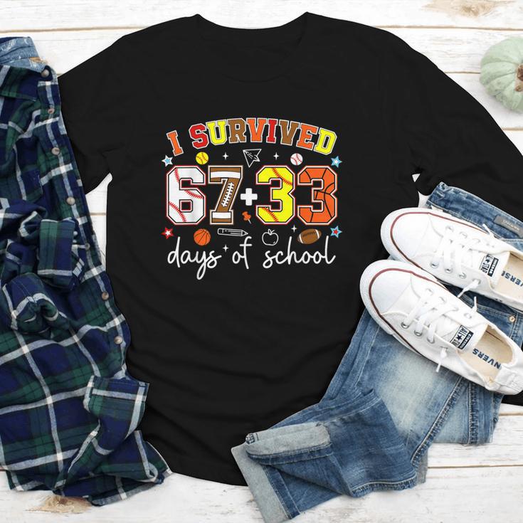 I Survived 6733 Days Baseball Football Basketball 100 Days Youth Long Sleeve Tee I Survived 6733 Days Baseball Football Basketball 100 Days Youth Long Sleeve Tee