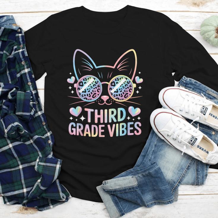Third 3rd Grade Vibes Back To School Cute Cat Cute For Girls Youth Long Sleeve Tee Third 3rd Grade Vibes Back To School Cute Cat Cute For Girls Youth Long Sleeve Tee