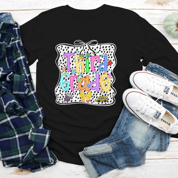 Third Grade Dalmatian Dots 3rd Grade Back To School Girls Youth Long Sleeve Tee Third Grade Dalmatian Dots 3rd Grade Back To School Girls Youth Long Sleeve Tee