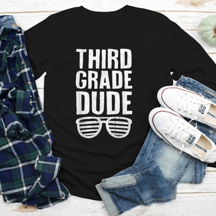 Third Grade Dude First Day Back To School Boys Kids Youth Long Sleeve Tee