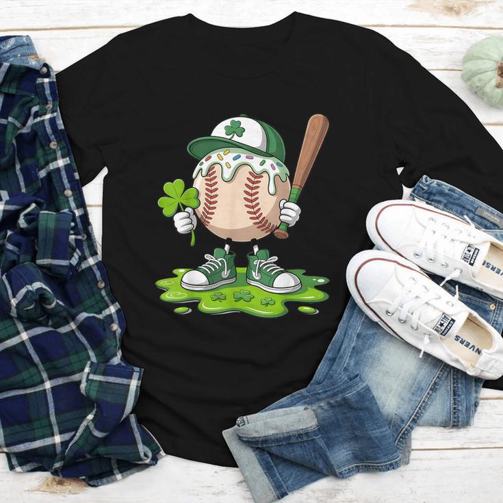 Toddler Baseball Drip Ice Cream Boys Kids St Patricks Day Youth Long Sleeve Tee