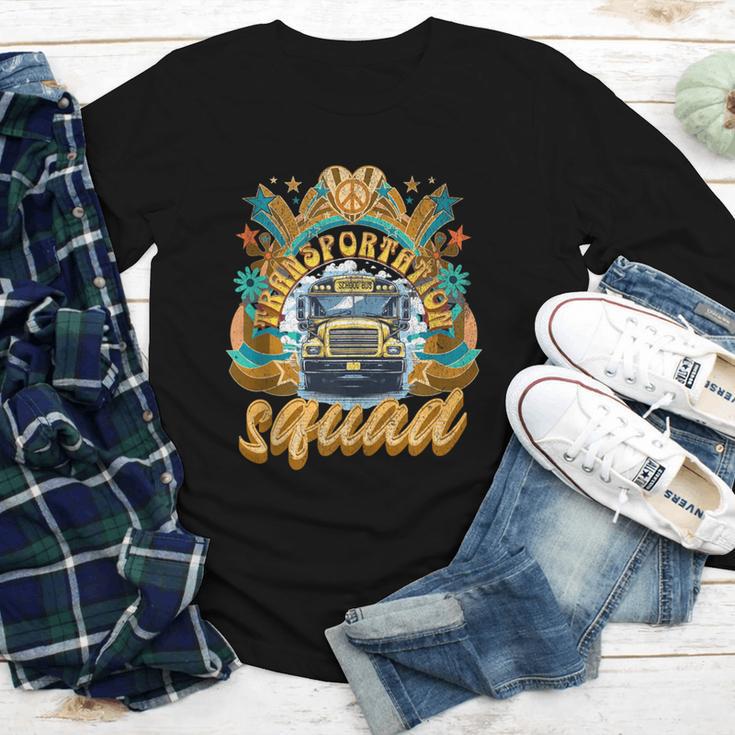 Transportation Squad Retro Bus Aide Back To School Matching Youth Long Sleeve Tee Transportation Squad Retro Bus Aide Back To School Matching Youth Long Sleeve Tee