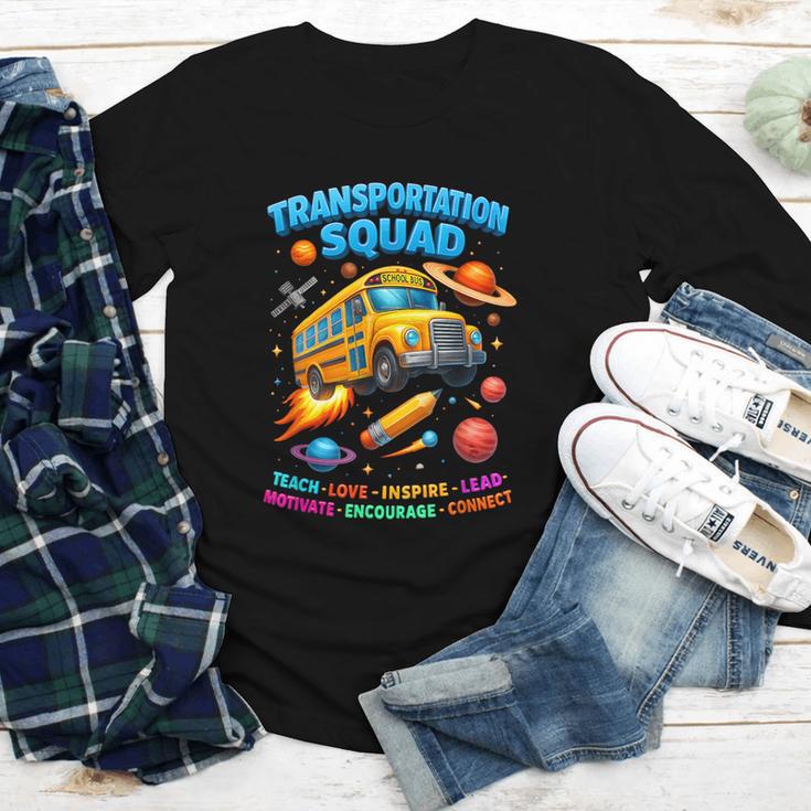 Transportation Squad School Bus Back To School Retro Youth Long Sleeve Tee Transportation Squad School Bus Back To School Retro Youth Long Sleeve Tee