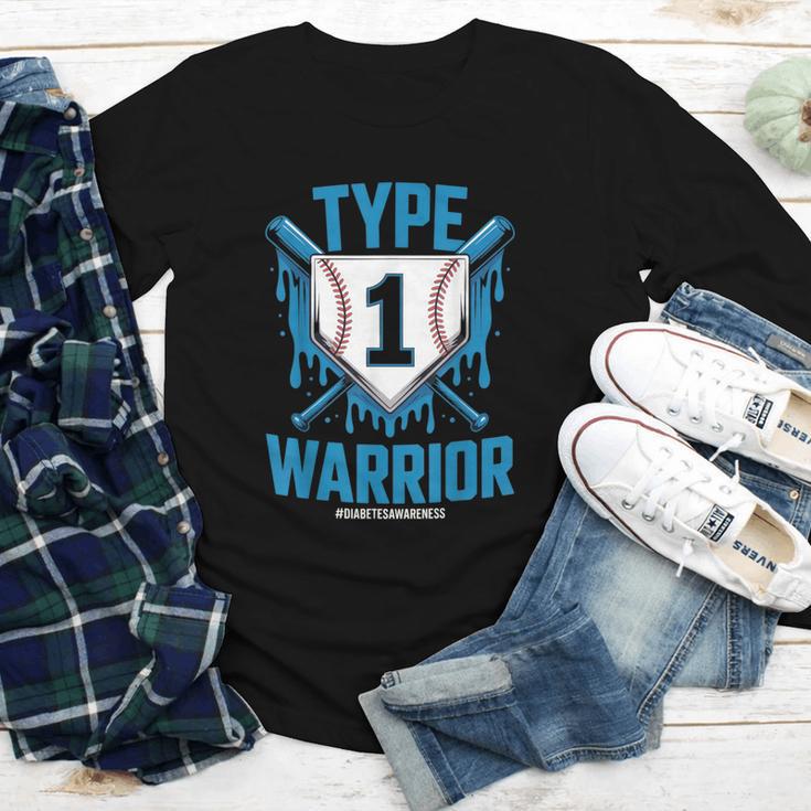 Type 1 Warrior Diabetes Awareness Baseball Enthusiasts Youth Long Sleeve Tee Type 1 Warrior Diabetes Awareness Baseball Enthusiasts Youth Long Sleeve Tee