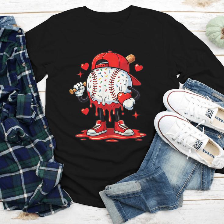 Valentine Baseball Drip Ice Cream Youth Boys Couples Youth Long Sleeve Tee Valentine Baseball Drip Ice Cream Youth Boys Couples Youth Long Sleeve Tee