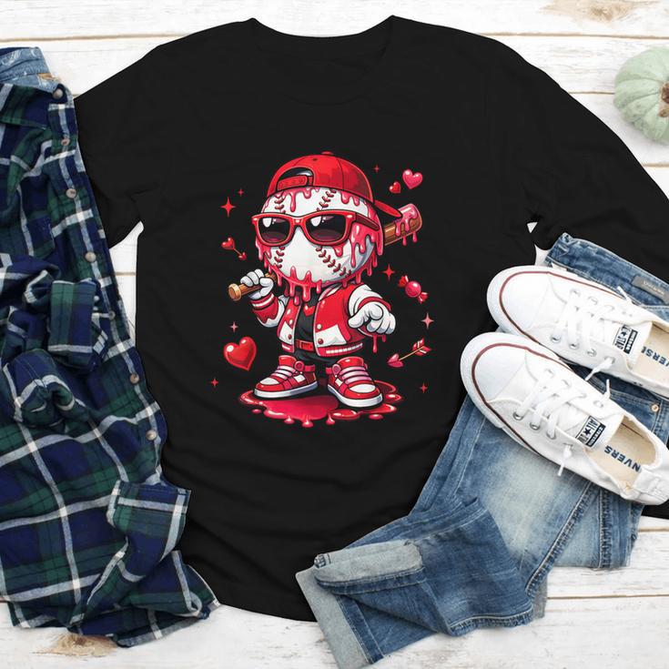 Valentines Day Baseball Drip Ice Cream For Boys Kids Teens Youth Long Sleeve Tee Valentines Day Baseball Drip Ice Cream For Boys Kids Teens Youth Long Sleeve Tee