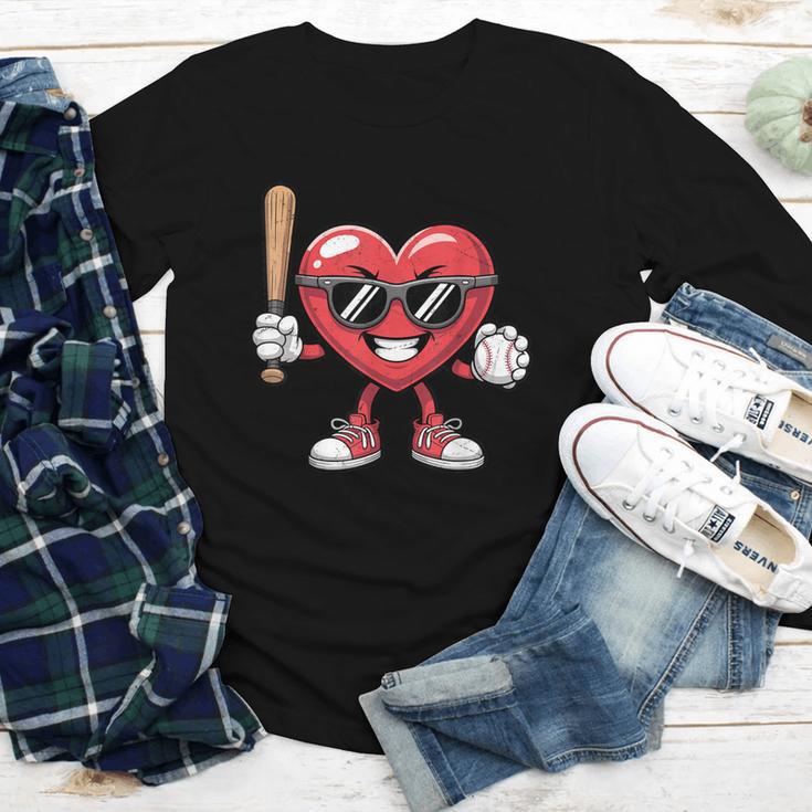 Valentines Day Heart Playing Baseball Boys Men Kids Girls Youth Long Sleeve Tee Valentines Day Heart Playing Baseball Boys Men Kids Girls Youth Long Sleeve Tee