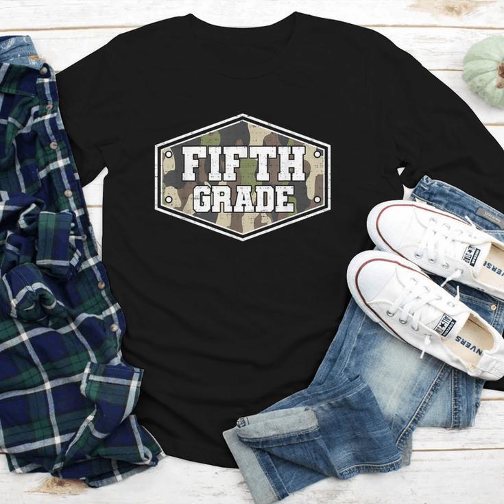 Vintage Fifth Grade Old Camo Back To School Boys 5th Grade Youth Long Sleeve Tee Vintage Fifth Grade Old Camo Back To School Boys 5th Grade Youth Long Sleeve Tee
