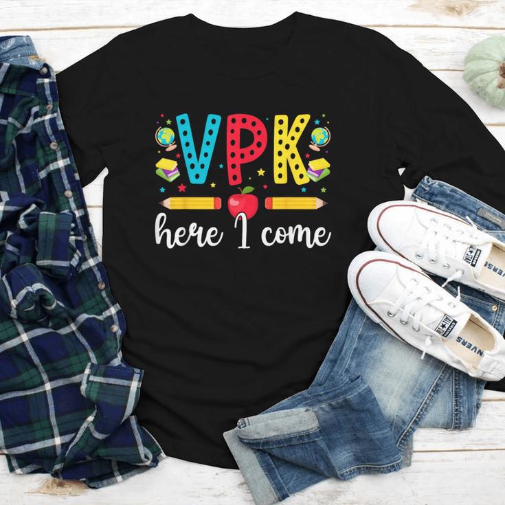 VPK Here I Come VPK Back To School VPK First Day Of VPK Youth Long Sleeve Tee
