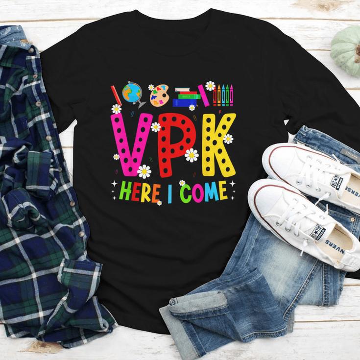 VPK Here I Come First Day Of VPK Back To School VPK Youth Long Sleeve Tee