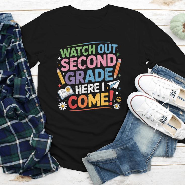 Watch Out 2nd Grade Here I Come Back To School Second Grade Youth Long Sleeve Tee Watch Out 2nd Grade Here I Come Back To School Second Grade Youth Long Sleeve Tee