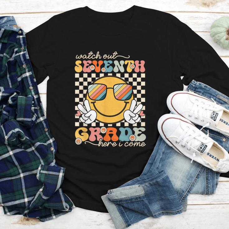 Watch Out Seventh Grade Here I Come Back To School 7th Grade Youth Long Sleeve Tee