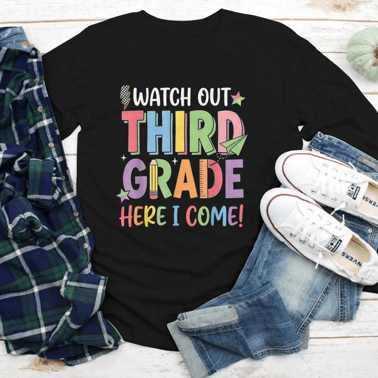 Watch Out Third Grade Here I Come Back To School 3rd Grade Youth Long Sleeve Tee Watch Out Third Grade Here I Come Back To School 3rd Grade Youth Long Sleeve Tee