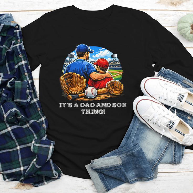 Women's Father Son Baseball Father's Day Youth Long Sleeve Tee Women's Father Son Baseball Father's Day Youth Long Sleeve Tee