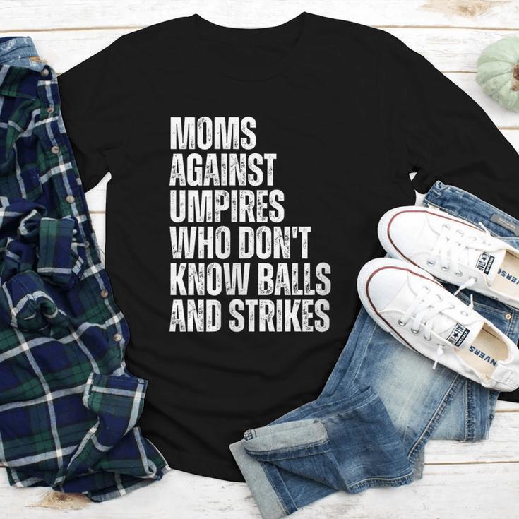 Women's Moms Against Umpires Parents Mom Baseball Sarcastic Youth Long Sleeve Tee Women's Moms Against Umpires Parents Mom Baseball Sarcastic Youth Long Sleeve Tee