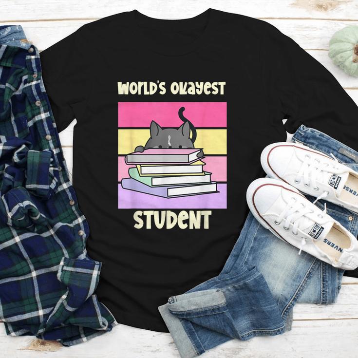 World's Okayest Student Fun Back To School & New Term Youth Long Sleeve Tee