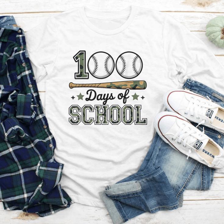 100 Days Of School Baseball Camo Boys School Teacher Youth Long Sleeve Tee 100 Days Of School Baseball Camo Boys School Teacher Youth Long Sleeve Tee