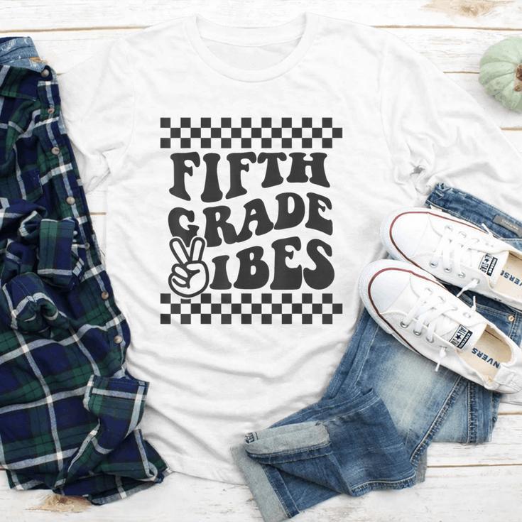 1st Day Of 5th Grade Vibes Retro Girls Back To School Boys Youth Long Sleeve Tee