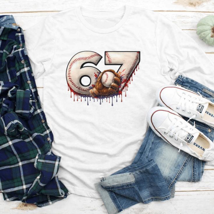 6 7 Six Seven American Baseball Graphic Youth Long Sleeve Tee 6 7 Six Seven American Baseball Graphic Youth Long Sleeve Tee