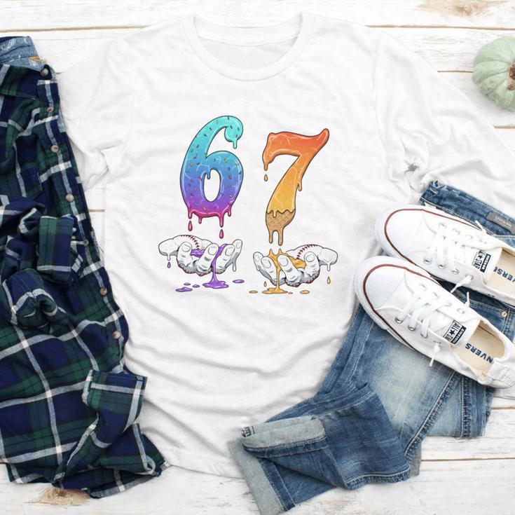67 Meme Baseball Kids Girls Humor Number 6 7 Youth Long Sleeve Tee 67 Meme Baseball Kids Girls Humor Number 6 7 Youth Long Sleeve Tee