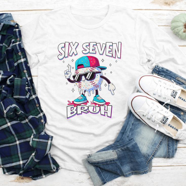 67 Meme Six Seven Baseball Ice Cream Drip Girls Boys Premium Tri-Blend Youth Long Sleeve Tee