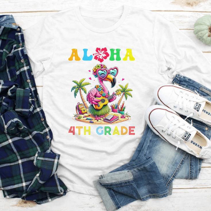 Aloha Fourth Grade Flamingo Hawaii Back To School Kids Girl Premium Tri-Blend Youth Long Sleeve Tee Aloha Fourth Grade Flamingo Hawaii Back To School Kids Girl Premium Tri-Blend Youth Long Sleeve Tee