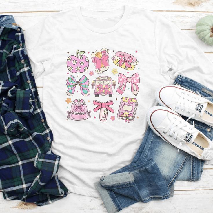 Back To School Coquette Bow Pencil School Students Girls Youth Long Sleeve Tee Back To School Coquette Bow Pencil School Students Girls Youth Long Sleeve Tee