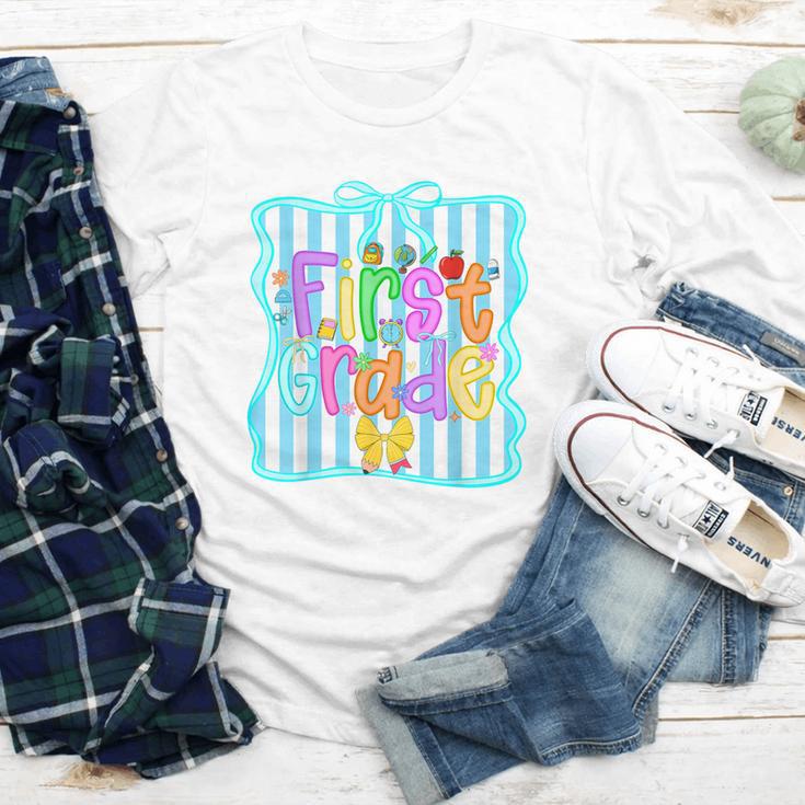 Back To School First Grade For Teen Girls Bow 1st Grade Kids Youth Long Sleeve Tee Back To School First Grade For Teen Girls Bow 1st Grade Kids Youth Long Sleeve Tee