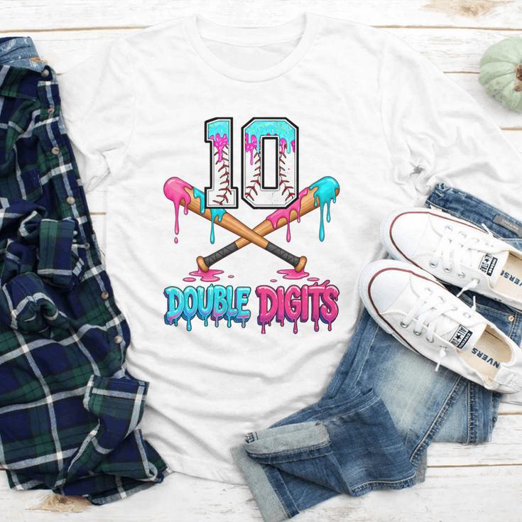 Baseball 10 Year Old Ice Cream Drip 10th Bday Double Digits Youth Long Sleeve Tee Baseball 10 Year Old Ice Cream Drip 10th Bday Double Digits Youth Long Sleeve Tee