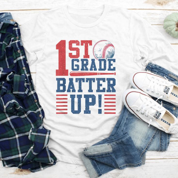 Baseball 1st Grade Back To School 1st Grade Batter Up Youth Long Sleeve Tee