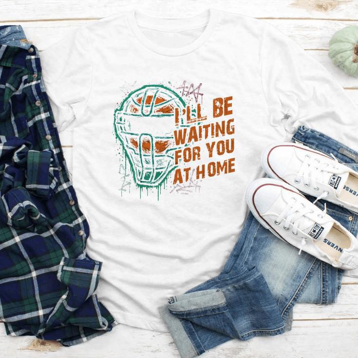 Baseball Catcher Waiting At Home Aggressive Player Quote Youth Long Sleeve Tee Baseball Catcher Waiting At Home Aggressive Player Quote Youth Long Sleeve Tee