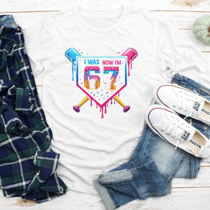 Baseball Drip I Was 6 Now I'm 7 67 Meme 7th Birthday Youth Long Sleeve Tee Baseball Drip I Was 6 Now I'm 7 67 Meme 7th Birthday Youth Long Sleeve Tee