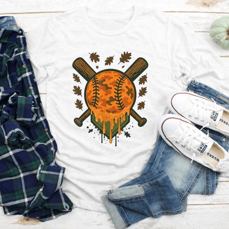 Baseball Drip Ice Cream Dripping Blaze Hunter Orange Camo Youth Long Sleeve Tee Baseball Drip Ice Cream Dripping Blaze Hunter Orange Camo Youth Long Sleeve Tee