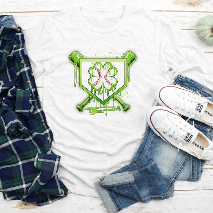 Baseball Icecream St Patrick's Day Lucky Charm Shamrock Drip Youth Long Sleeve Tee Baseball Icecream St Patrick's Day Lucky Charm Shamrock Drip Youth Long Sleeve Tee