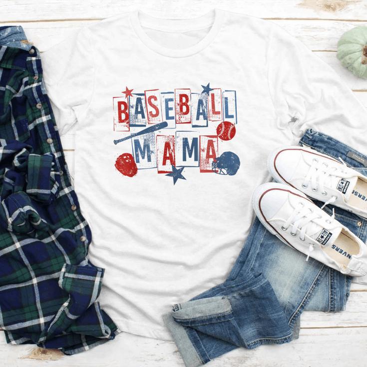 Baseball Mama Mom Mother Vintage Game Day Youth Long Sleeve Tee