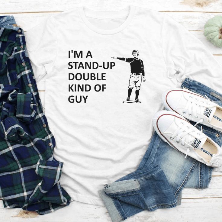 Baseball Pun Saying I'm a Stand Up Double Type Of Guy Youth Long Sleeve Tee Baseball Pun Saying I'm a Stand Up Double Type Of Guy Youth Long Sleeve Tee