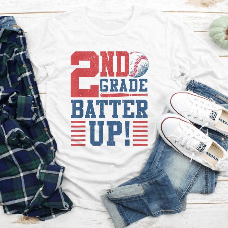 Baseball Second Grade Back To School 2nd Grade Batter Up Youth Long Sleeve Tee