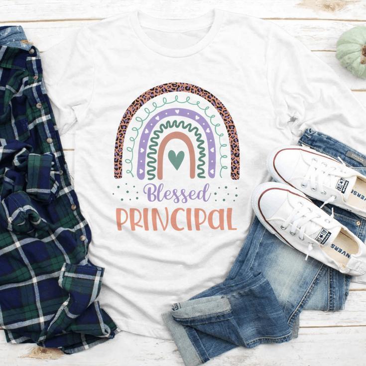 Blessed Principal Back To School Boho Rainbow Premium Tri-Blend Youth Long Sleeve Tee