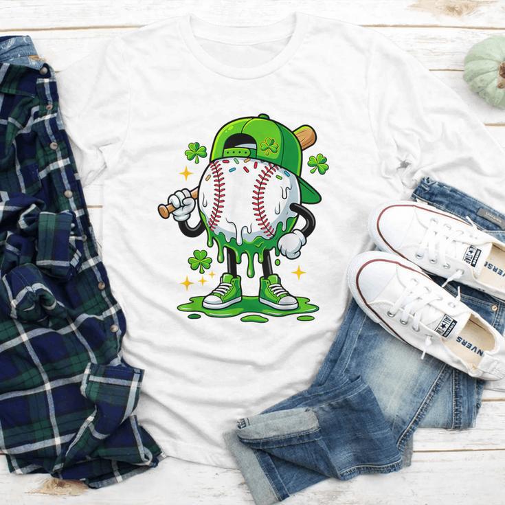 Boys St Patrick’s Day Baseball Drip Ice Cream Apparel Youth Youth Long Sleeve Tee
