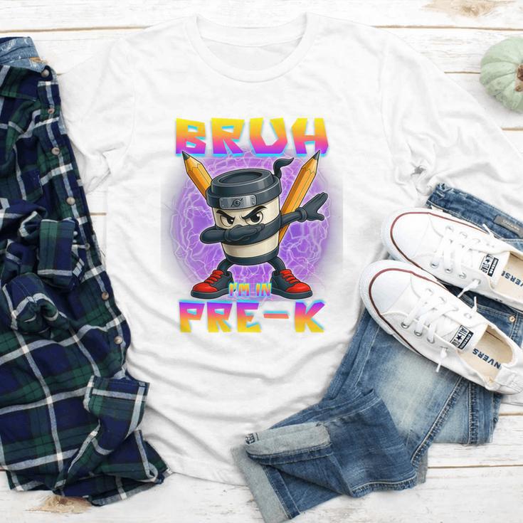 Bruh I'm In Pre-K Back To School Italian Brainrot Premium Tri-Blend Youth Long Sleeve Tee Bruh I'm In Pre-K Back To School Italian Brainrot Premium Tri-Blend Youth Long Sleeve Tee