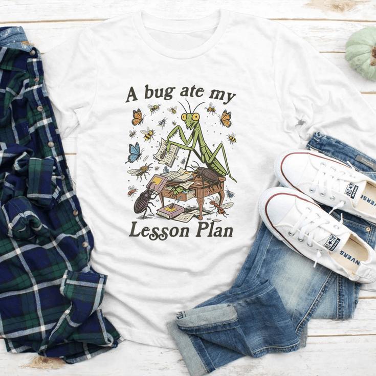 Bug Lover Insect Back To School A Bug Ate My Lesson Plan Youth Long Sleeve Tee