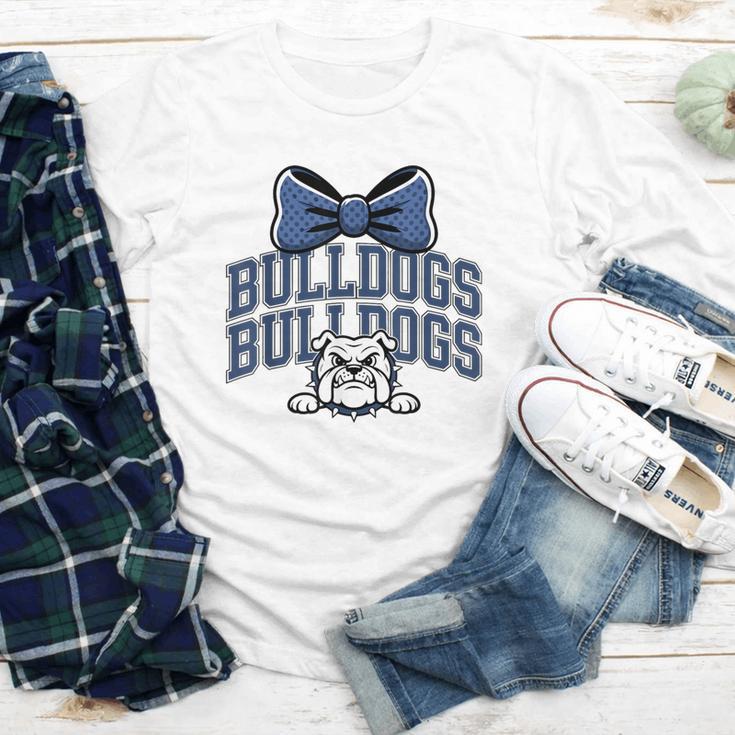 Bulldogs Mascot Team Spirit Sports Fan Back To School Youth Long Sleeve Tee