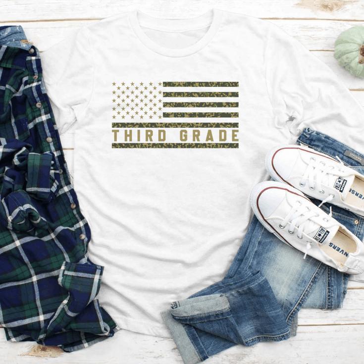 Camo American Flag Third Grade Back To School 3rd Grade Premium Tri-Blend Youth Long Sleeve Tee Camo American Flag Third Grade Back To School 3rd Grade Premium Tri-Blend Youth Long Sleeve Tee