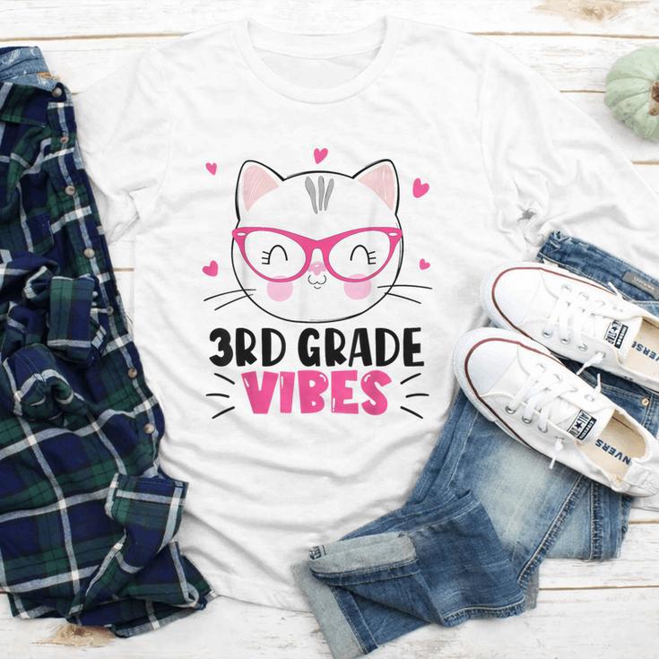 Cute 3rd Grade Vibes Cat Kitten Lover Back To School Girls Youth Long Sleeve Tee Cute 3rd Grade Vibes Cat Kitten Lover Back To School Girls Youth Long Sleeve Tee