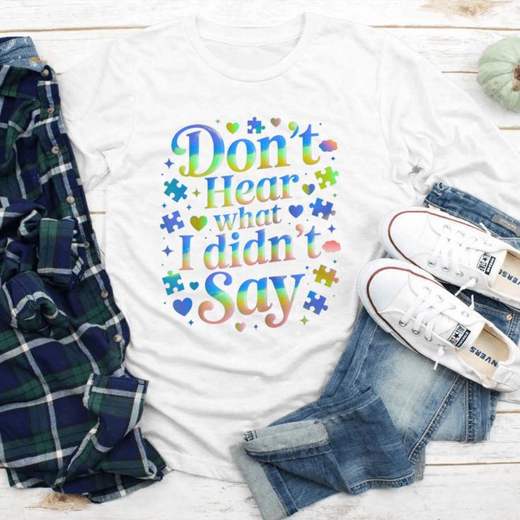 Don’t Hear What I Didn’t Say Autism Awareness Valentine Raglan Baseball Tee Youth Long Sleeve Tee