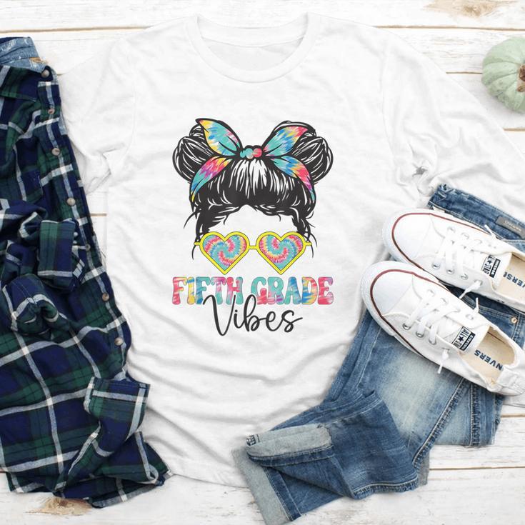 Fifth Grade Vibes Messy Hair Bun Girl Back To School 5th Youth Long Sleeve Tee Fifth Grade Vibes Messy Hair Bun Girl Back To School 5th Youth Long Sleeve Tee