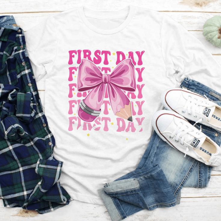 First Day Of School Girls Coquette Bow Back To School Performance Youth Long Sleeve Tee First Day Of School Girls Coquette Bow Back To School Performance Youth Long Sleeve Tee