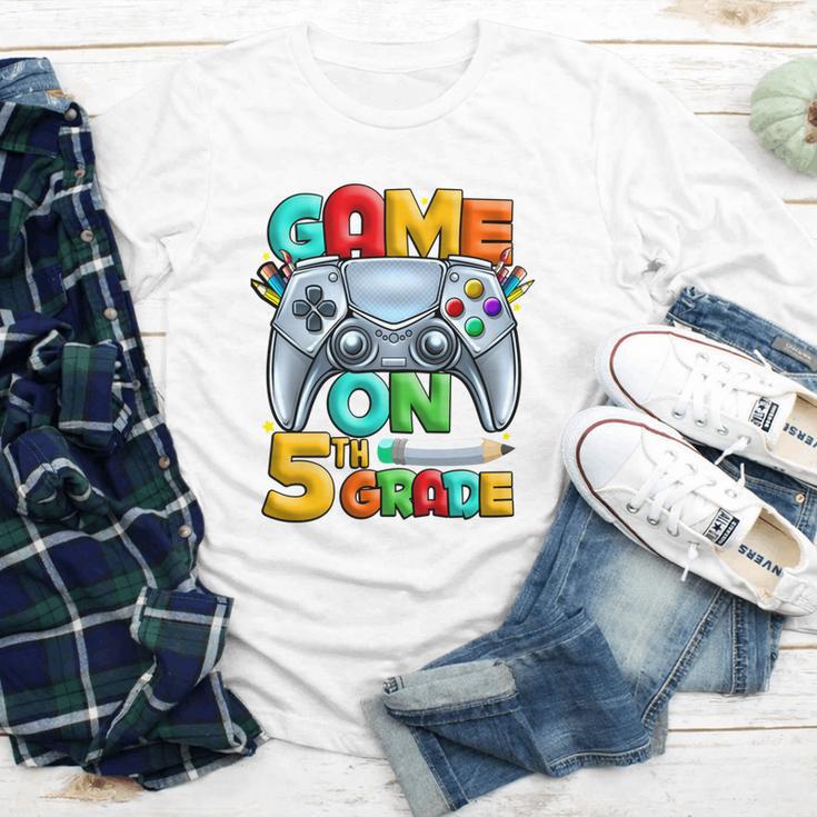 Game On 5th Grade Back To School 5th Grade Level Unlocked Performance Youth Long Sleeve Tee