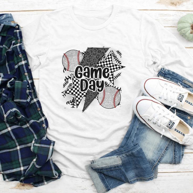 Game Day Baseball Retro Checkered Baseball Youth Long Sleeve Tee Game Day Baseball Retro Checkered Baseball Youth Long Sleeve Tee
