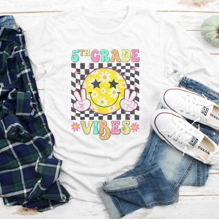 Girls 5th Grade Vibes Smile Face Back To School Fifth Grade Youth Long Sleeve Tee Girls 5th Grade Vibes Smile Face Back To School Fifth Grade Youth Long Sleeve Tee